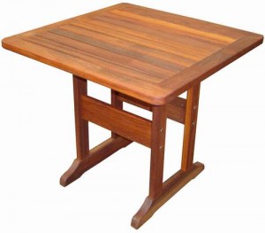 Градински мебели от екзотична дървесина