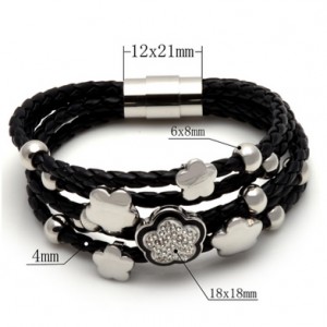  Елегантни гривна Black-Floral Charms