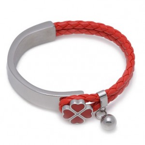 Елегантни гривна Red-Clover Steel