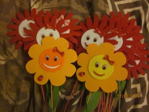 Цветя от филц