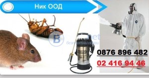 унищожаване на хлебарки, насекоми, кърлежи, бълхи, дървеници, оси и др.