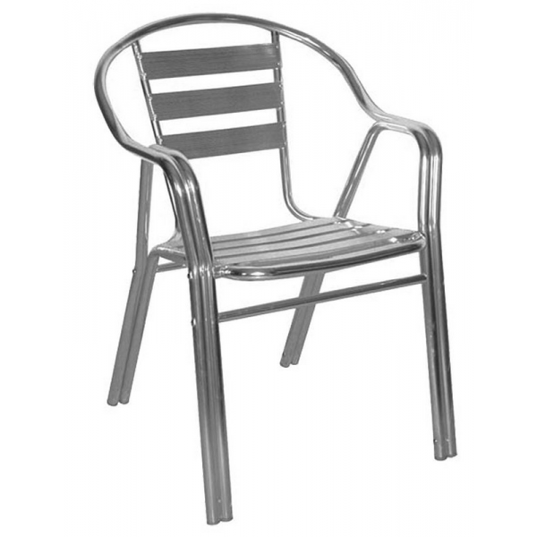 Стол ГАРДЪН с подлакътници от алуминий