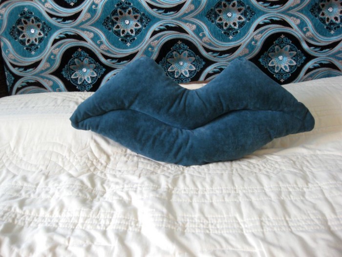 Възглавница в синьо-зелен цвят