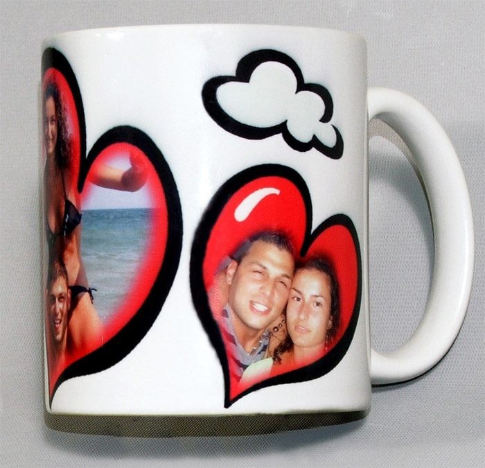 Чаша със снимка за Свети Валентин от FotoMara.com