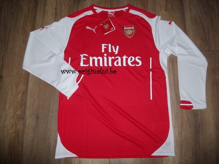 Официални червени тениски Арсенал, с дълъг ръкав