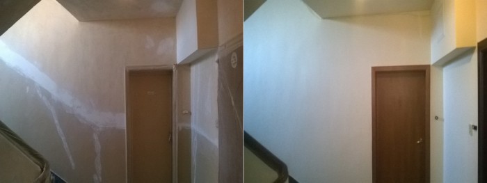 Ремонт на входове - шпакловане и пребоядисване