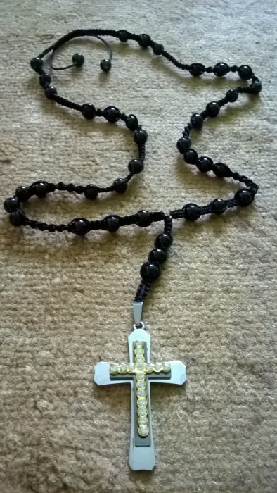 Мъжки шамбала гердан със стоманен кръст