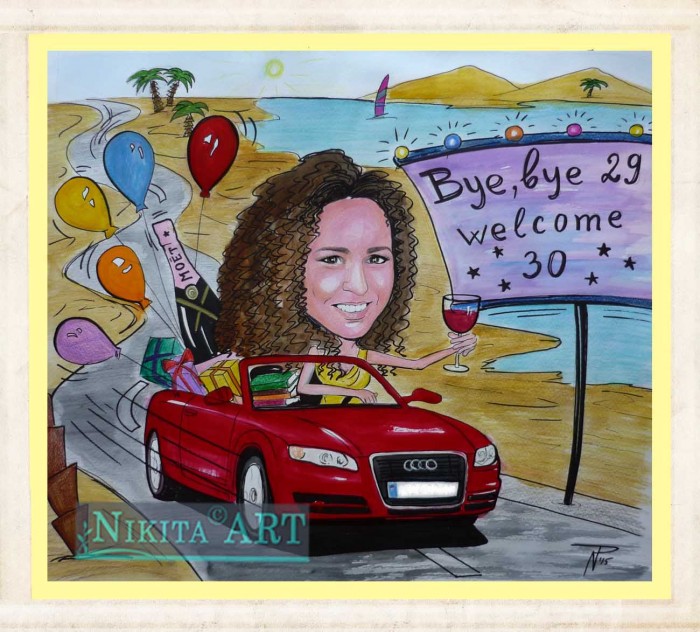 Карикатури по снимка, ръчна изработка