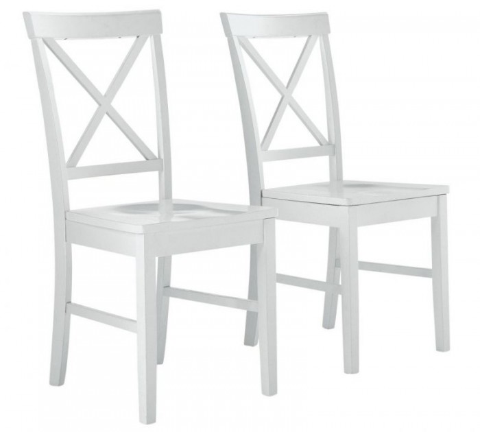 Бял стол Cross back white, КОД 12072