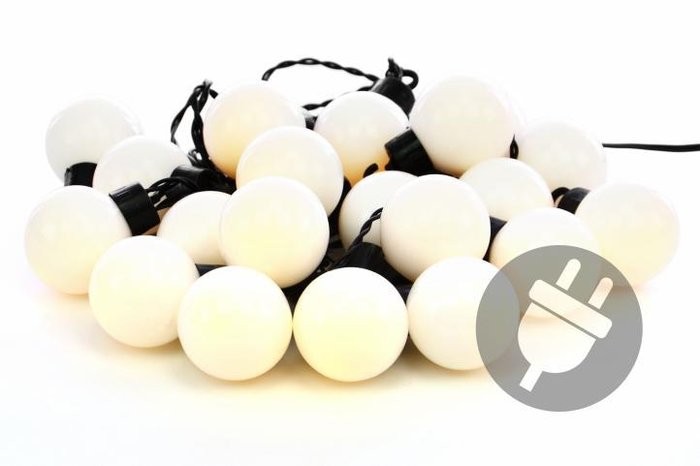 20 ЛЕД диода, парти лампички, парти осветление, домашна декорация - топло бяло, с трафо