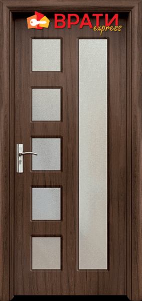 Интериорна врата модел 048, цвят Орех