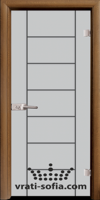 Стъклена интериорна врата, Gravur G 13-6