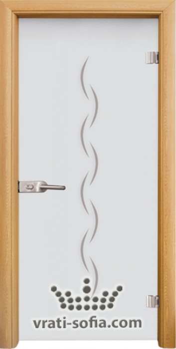 Стъклена интериорна врата, Gravur G 13-1