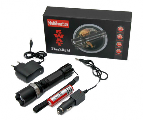 NR_173-26 - LED Фенер - Mетален, с 2 зарядни