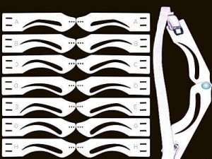 шаблони за перманентен грим вежди