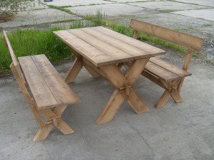 маса с пейки рустик