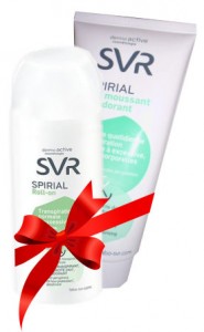SVR Spirial комплект против изпотяване:рол-он + почистващ гел