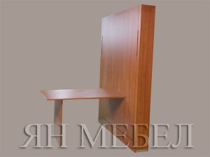 Падащо легло със сгъваема маса