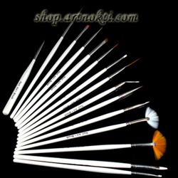 Комплект четки с инструмент за точки, 15 броя 